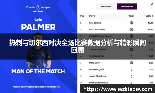 热刺与切尔西对决全场比赛数据分析与精彩瞬间回顾